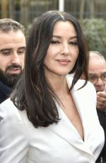 MONICA BELLUCCI Arrives Vivement Dimanche Show in Paris 10/31/2018