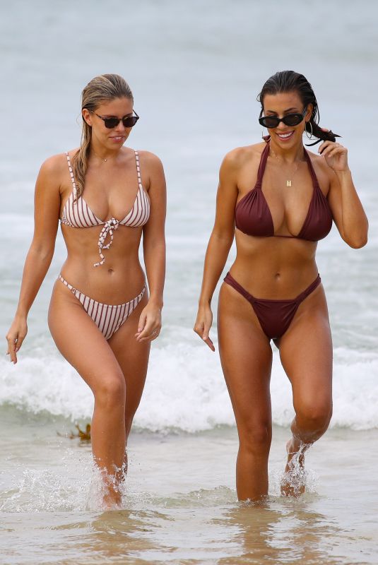 NATASHA OAKLEY and DEVIN BRUGMAN in Bikini at Bondi Beach in Sydney 11/02/2018