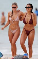 NATASHA OAKLEY and DEVIN BRUGMAN in Bikini at Bondi Beach in Sydney 11/02/2018