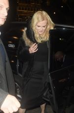 NICOLE KIDMAN Leaves Bafta in London 11/21/2018