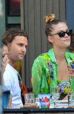 NINA AGDAL and Jack Brinkley-Cook at Bar Pitti in New York 11/01/2018