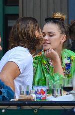 NINA AGDAL and Jack Brinkley-Cook at Bar Pitti in New York 11/01/2018