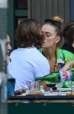 NINA AGDAL and Jack Brinkley-Cook at Bar Pitti in New York 11/01/2018