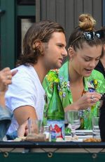 NINA AGDAL and Jack Brinkley-Cook at Bar Pitti in New York 11/01/2018