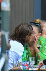 NINA AGDAL and Jack Brinkley-Cook at Bar Pitti in New York 11/01/2018