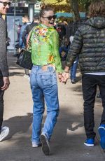 NINA AGDAL and Jack Brinkley-Cook Out in New York 11/01/2018