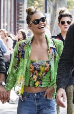 NINA AGDAL and Jack Brinkley-Cook Out in New York 11/01/2018
