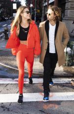 NINA AGDAL and Jack Brinkley-Cook Out in New York 11/16/2018