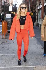 NINA AGDAL and Jack Brinkley-Cook Out in New York 11/16/2018