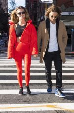 NINA AGDAL and Jack Brinkley-Cook Out in New York 11/16/2018