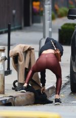 NINA DOBREV at Dogpound Gym in New York 11/03/2018