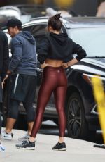 NINA DOBREV at Dogpound Gym in New York 11/03/2018