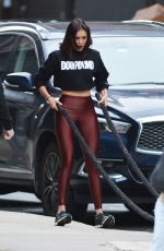 NINA DOBREV at Dogpound Gym in New York 11/03/2018