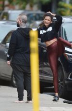 NINA DOBREV at Dogpound Gym in New York 11/03/2018