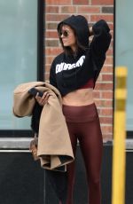 NINA DOBREV at Dogpound Gym in New York 11/03/2018