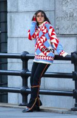 NINA DOBREV on the Set of a Photoshoot in New York 11/03/2018