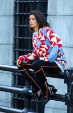 NINA DOBREV on the Set of a Photoshoot in New York 11/03/2018