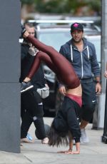 NINA DOBREV Working Out in New York 11/03/2018