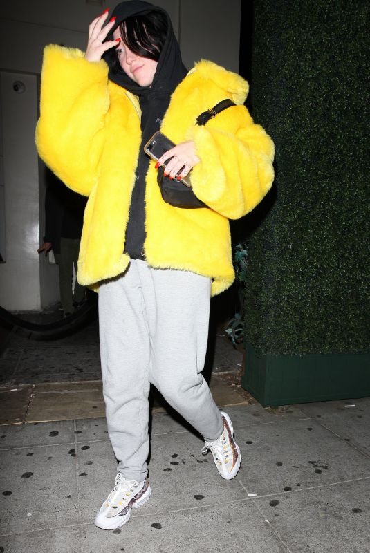 NOAH CYRUS Leaves Delilah Restaurant in West Hollywood 11/16/2018
