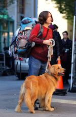 OLIVIA COOKE on the Set of Modern Love in New York 11/02/2018