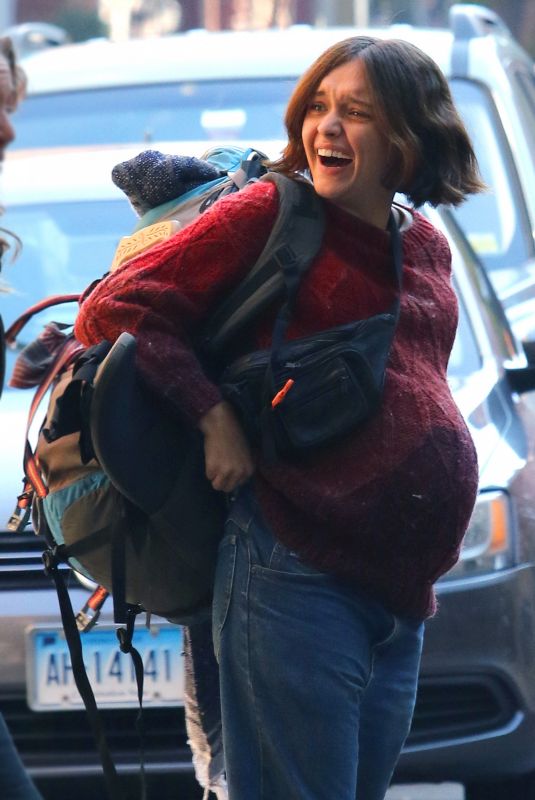 OLIVIA COOKE on the Set of Modern Love in New York 11/02/2018