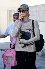 PARIS HILTON Out with Her Dog in Beverly Hills 11/02/2018