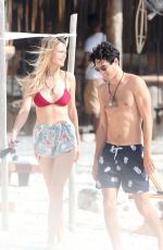 PETRA NEMCOVA in Bikini Top on Holiday in Tulum 11/13/2018