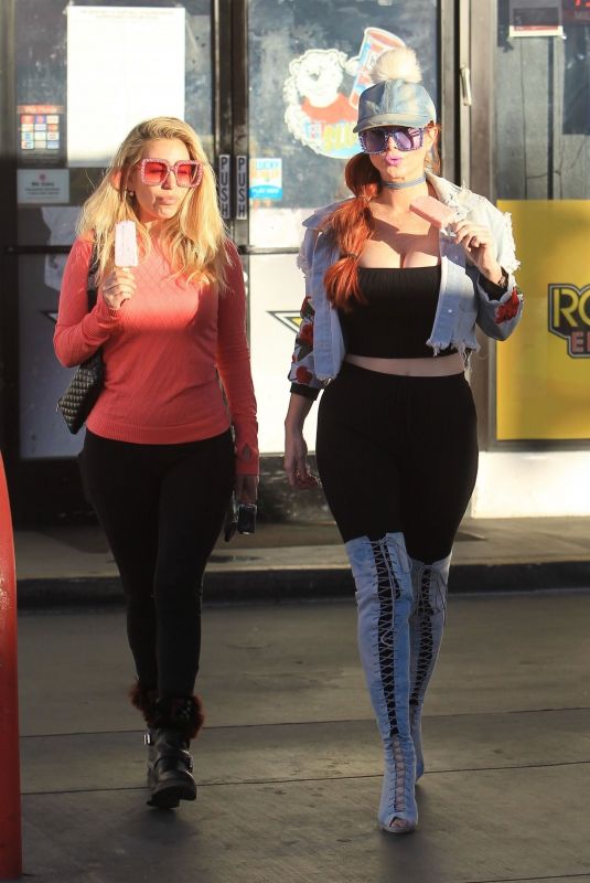PHOEBE PRICE and MARCELA IGLESIAS Out for Ice Cream in Los Angeles 11/23/2018