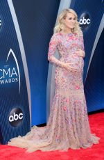 Pregnant CARRIE UNDERWOOD at 2018 CMA Awards in Nashville 11/14/2018