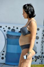 Pregnant MALIN ANDERSSON in Bikini on Vacation in Spain 11/07/2018