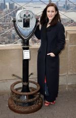 RACHEL BROSNAHAN Lights Empre State Building in New York 11/27/2018
