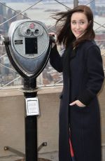 RACHEL BROSNAHAN Lights Empre State Building in New York 11/27/2018