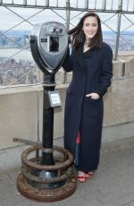 RACHEL BROSNAHAN Lights Empre State Building in New York 11/27/2018