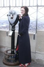 RACHEL BROSNAHAN Lights Empre State Building in New York 11/27/2018