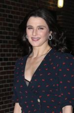 RACHEL WEISZ Arrives at Late Show with Stephen Colbert in New York 11/13/2018