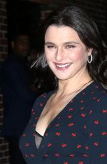 RACHEL WEISZ Arrives at Late Show with Stephen Colbert in New York 11/13/2018