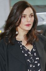 RACHEL WESIZ Arrives at CBS Studios in New York 11/09/2018