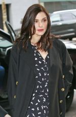 RACHEL WESIZ Arrives at CBS Studios in New York 11/09/2018