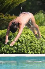 REBEKAH VARDY in Bikini at a Pool in Portugal 09/29/2018