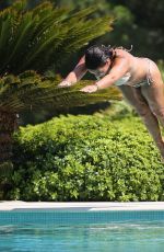 REBEKAH VARDY in Bikini at a Pool in Portugal 09/29/2018
