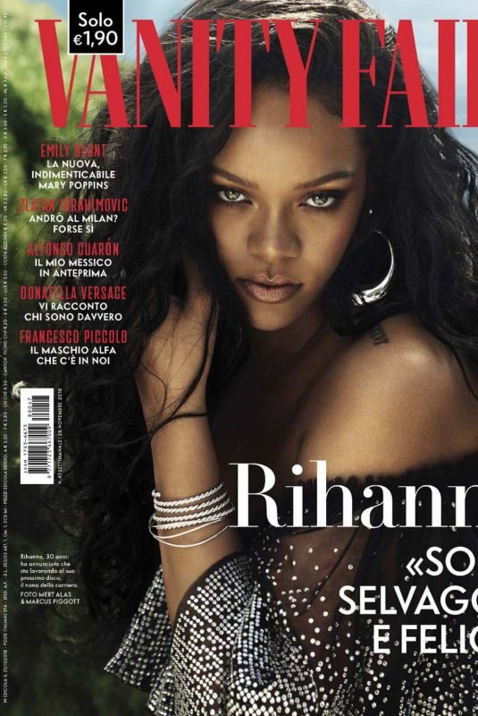 RIHANNA in Vanity Fair Magazine, Italy November 2018 Issue