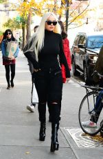 RITA ORA All in Black Out in New york 11/08/2018