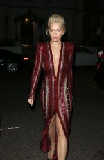 RITA ORA Leaves Corinthia Hotel in London 11/18/2018