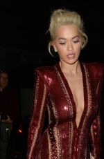 RITA ORA Leaves Corinthia Hotel in London 11/18/2018