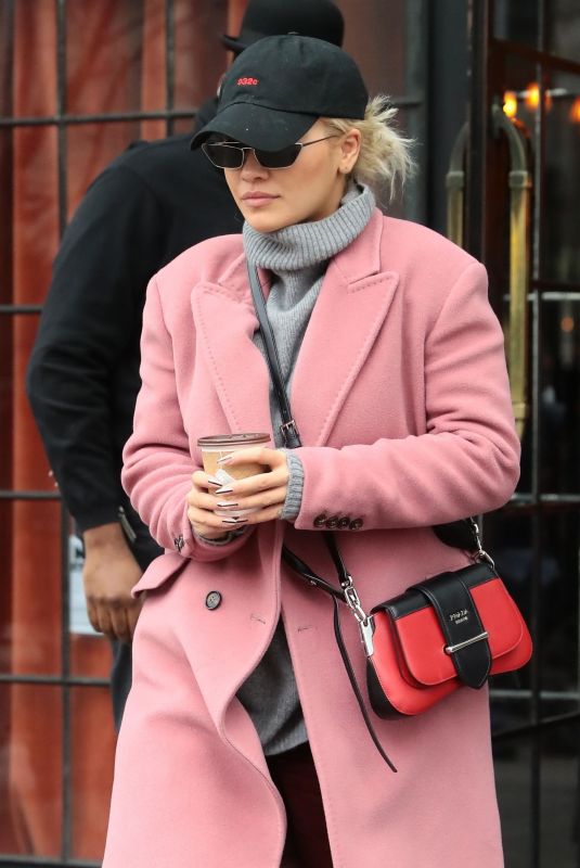 RITA ORA Leaves Her Hotel in New York 11/09/2018