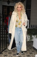 RITA ORA Out in London 11/24/2018