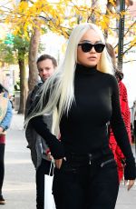 RITA ORA Out in New York 11/08/2018