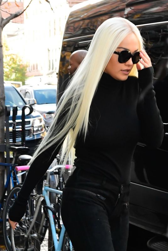RITA ORA Out in New York 11/08/2018