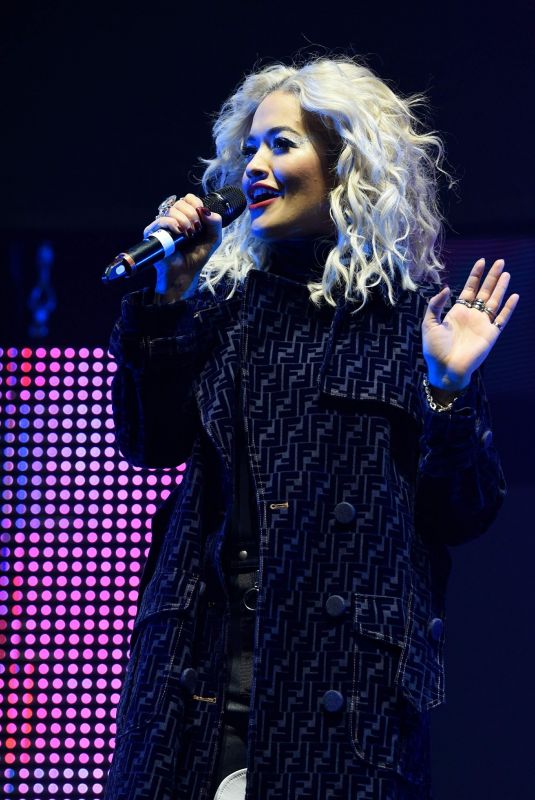 RITA ORA Performs at Radio City Hits at Echo Arena in Liverpool 11/23/2018