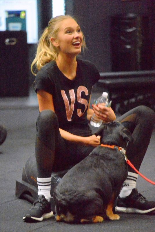 ROMEE STRIJD at a Gym in New York 11/14/2018